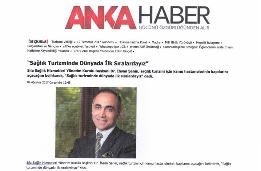 Sağlık Turizminde Dünyada İlk Sıralardayız